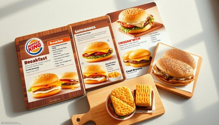 burger king breakfast menu with pictures