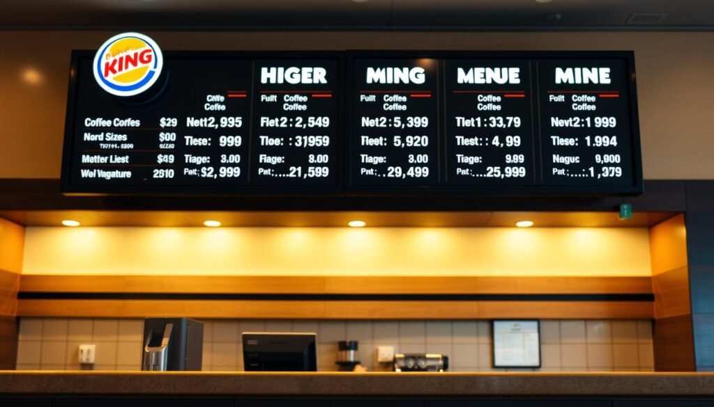 burger king coffee prices