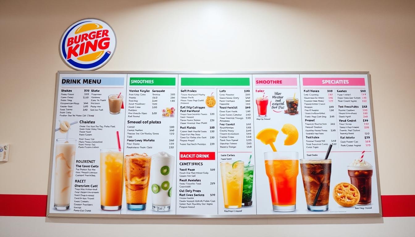 burger king drink menu