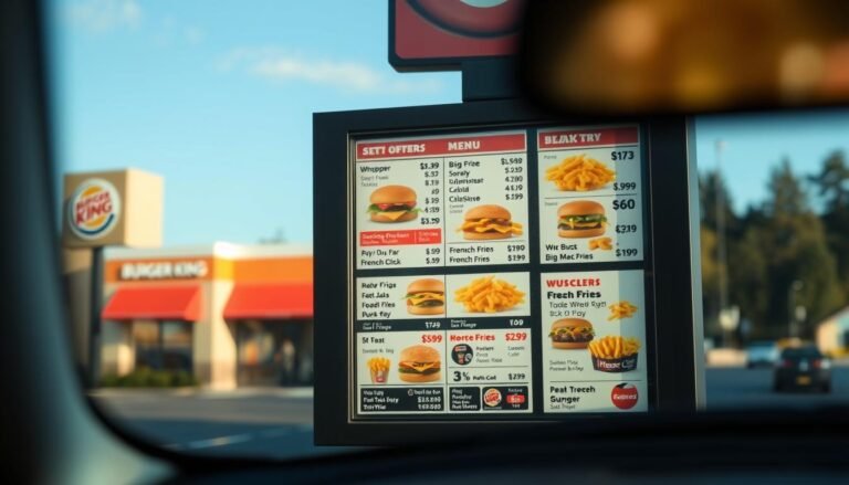 burger king drive thru menu