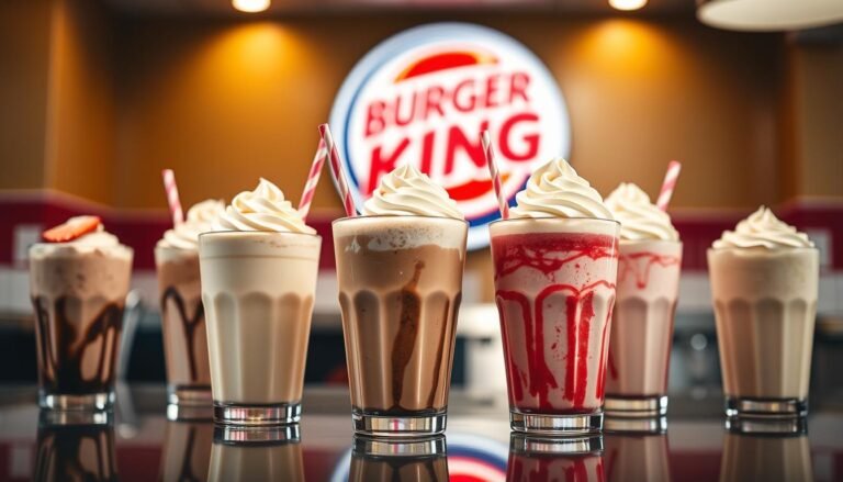 burger king shakes menu