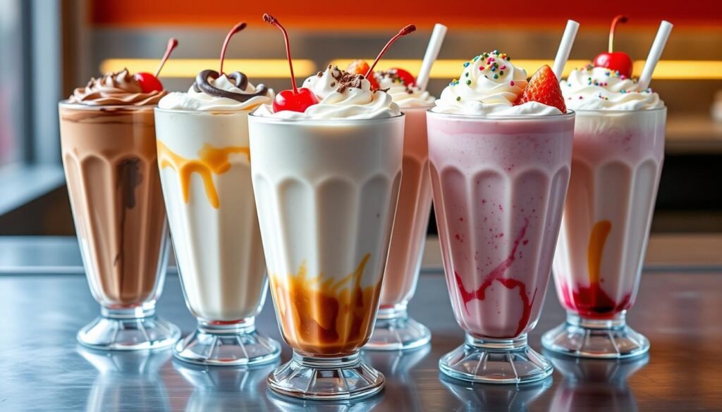 flavors of Burger King milkshakes