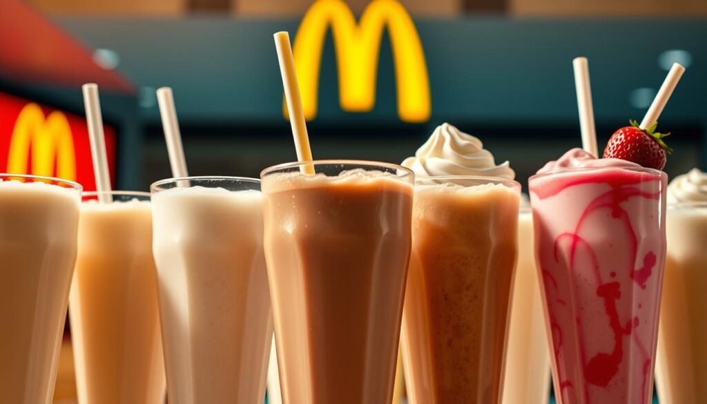 mcdonald's milkshake options