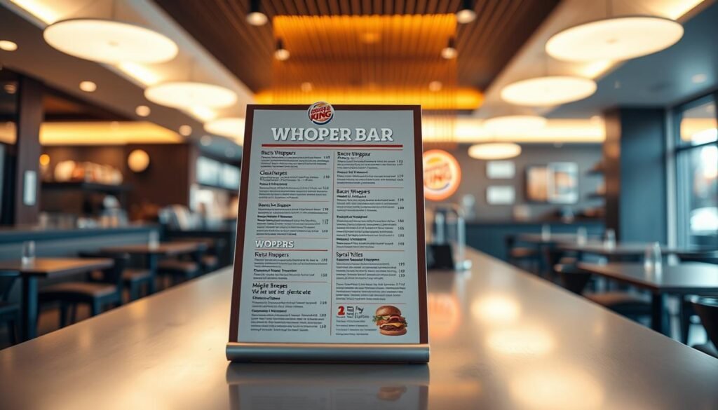 whopper bar menu